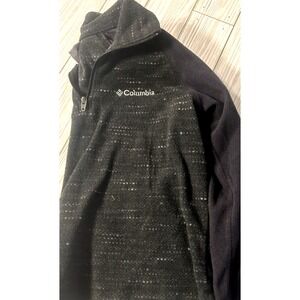 Columbia Girls Fleece Black Grey Printed Half Zip Pullover Size Girls SZ XXS 4/5